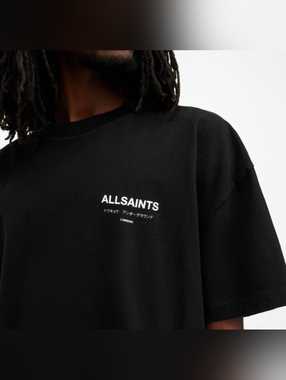 All Saints Underground Oversized Crew Neck T-Shirt - Size XL
